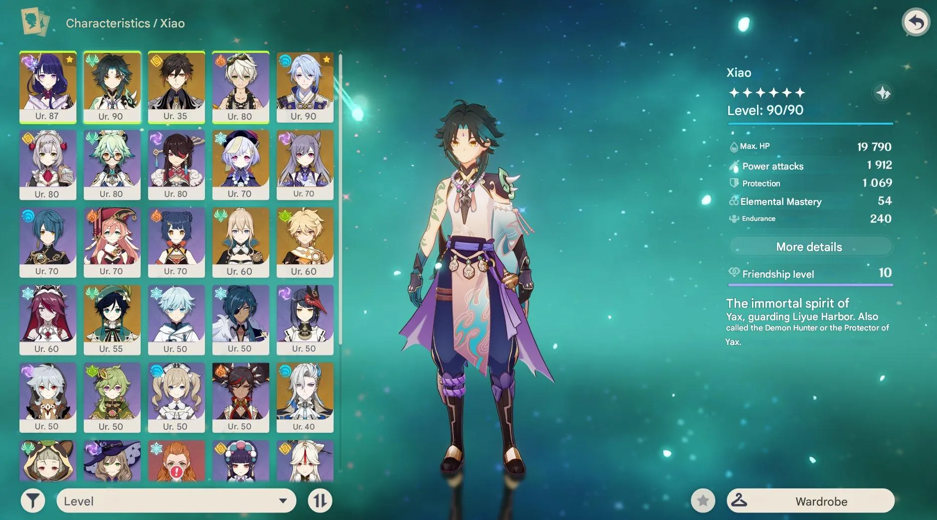 GI1166 Xiao Raiden Neuvillette Ayato Venti Zhongli 5 star Characters + 5 star Weapons 